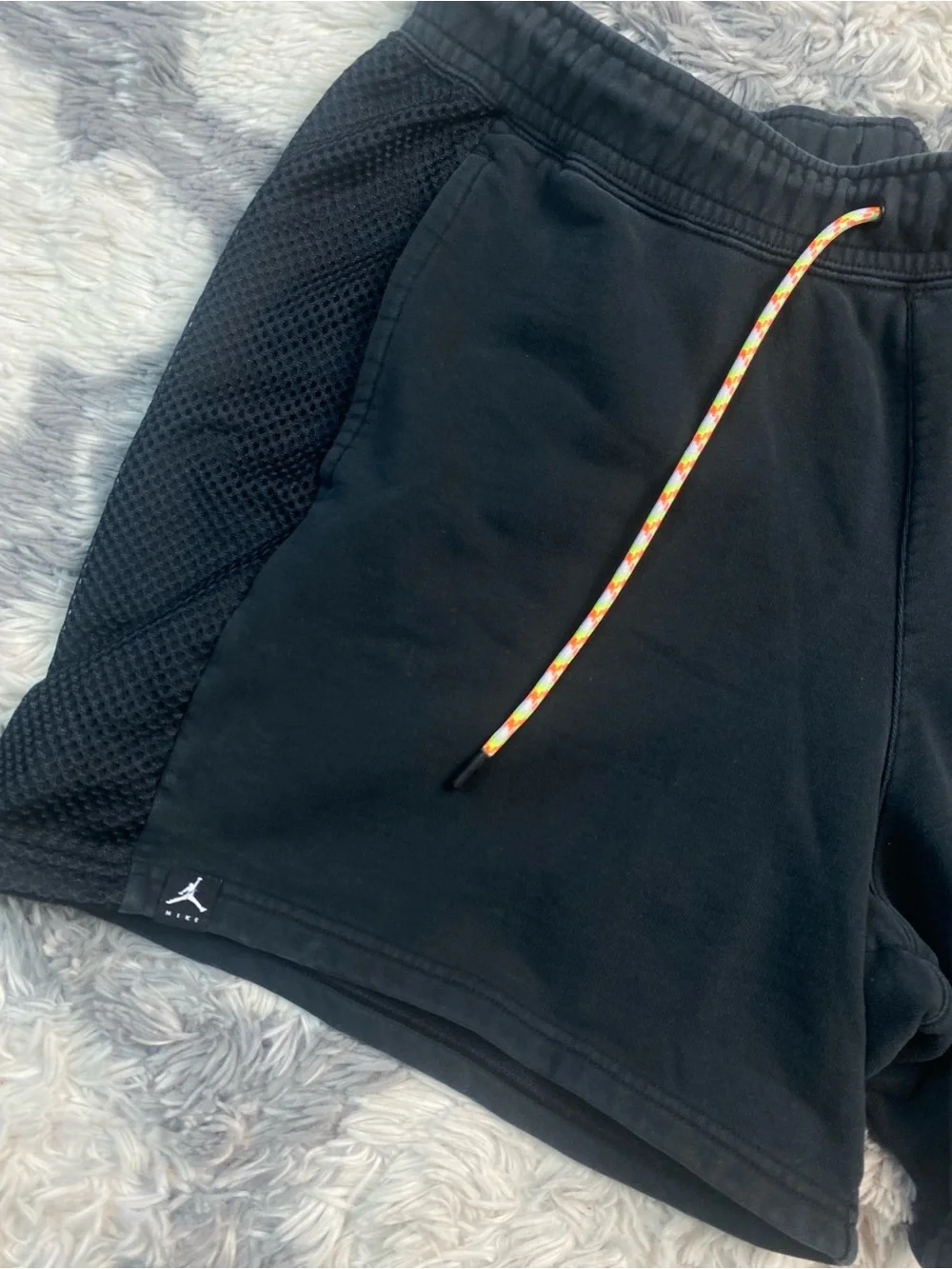 Jordan Men Activewear Shorts XL  Black Sweat Jumpman Logo DM3009-010